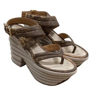 Y2k Salvatore Ferragamo Runway Wedges